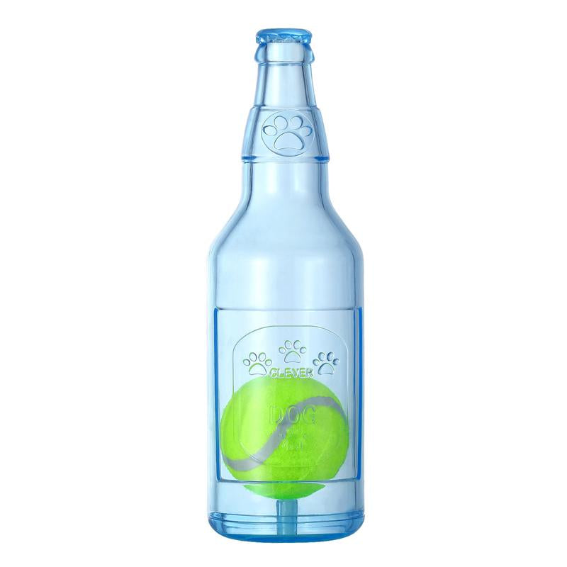 Squeaky Tennis Ball & Water Bottle Dog Toy