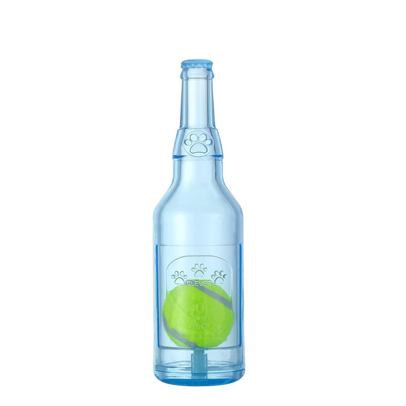 Squeaky Tennis Ball & Water Bottle Dog Toy